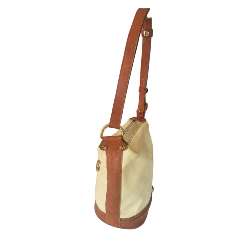 Valentina |Color light Yellow Authentic Italian Purse large dual pocket - Picture 4 of 14